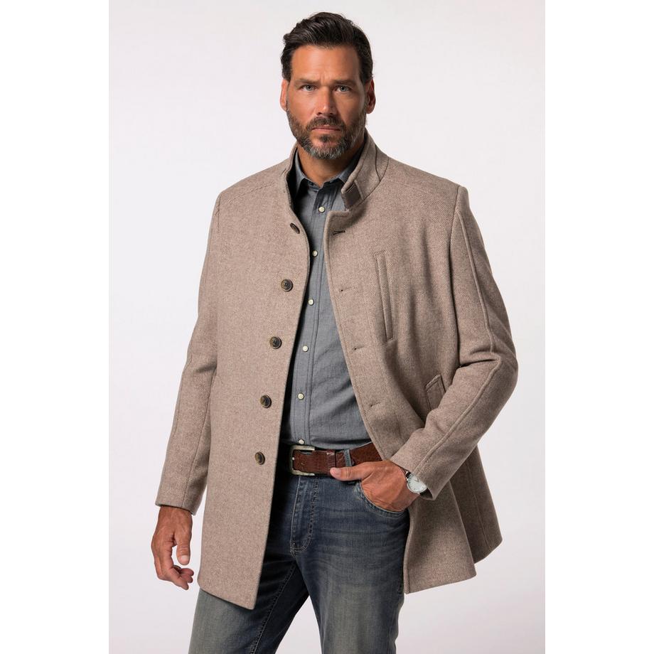 JP1880 Cappotto Misto Lana Collo Alto  