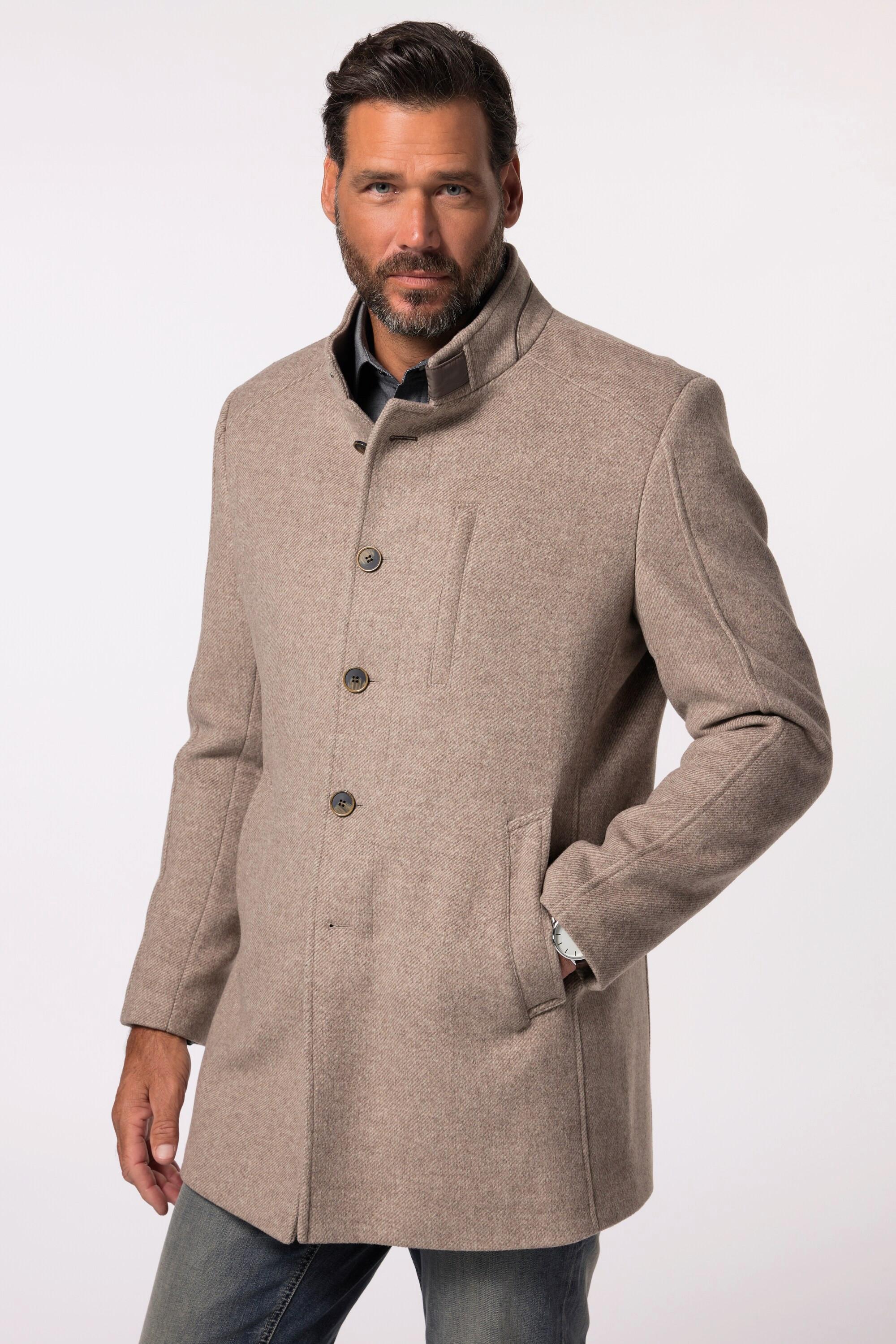 JP1880  Manteau laine mélangée et col montant - jusqu'au 7&nbsp;XL 