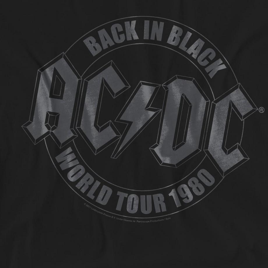 AC/DC ACDC Back in Black World Tour 1980 T-Shirt  