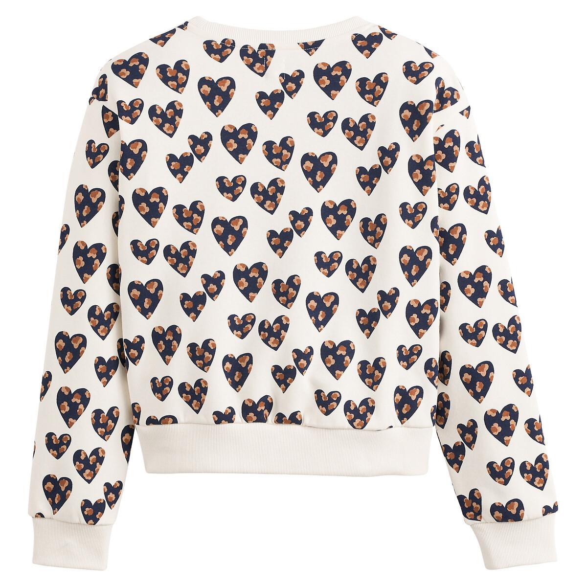 La Redoute Collections  Bedrucktes Sweatshirt mit Herzen 