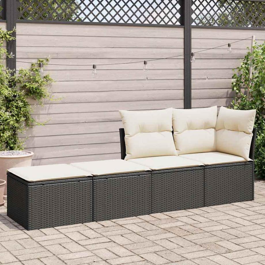 VidaXL set divano da giardino Polirattan  