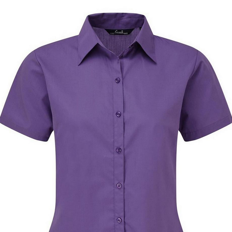 PREMIER Camicetta Popeline Maniche Corte Camicia da Lavoro  
