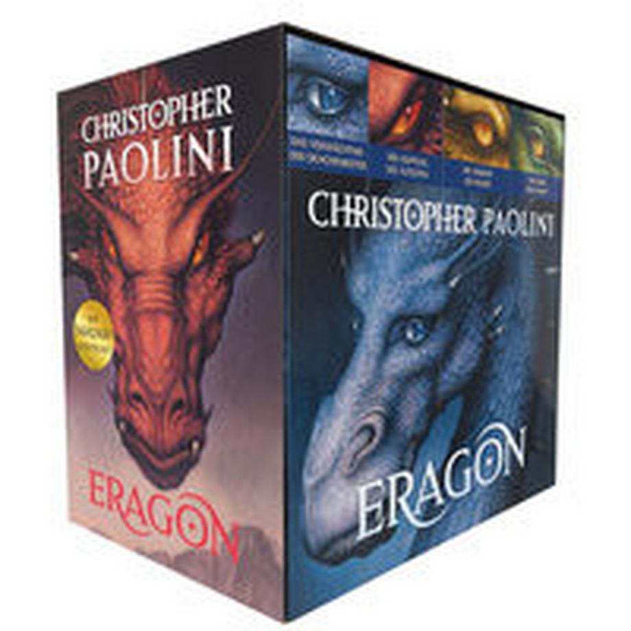 cbt  Christopher Paolini: Eragon. Vier Bände im Taschenbuch-Schuber: Das Vermächtnis der Drachenreiter, Der Auftrag der Ältesten, Die Weisheit des Feuers, Das Erbe der Macht 