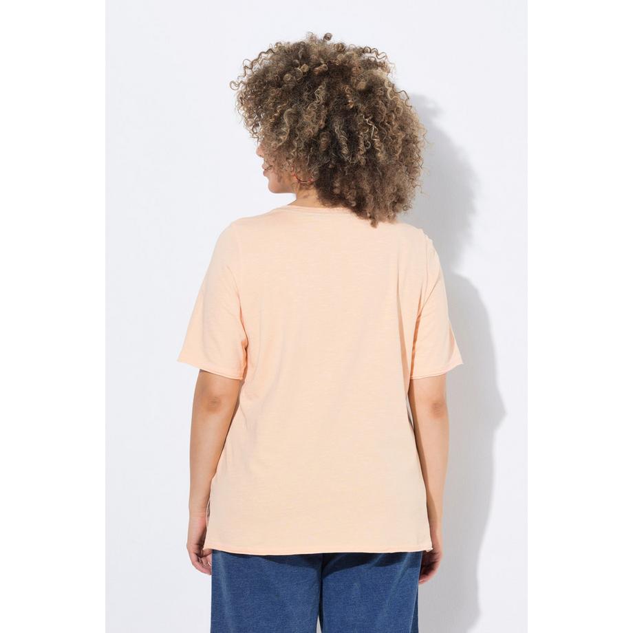 Ulla Popken T-Shirt Beverly Hills Classic Scollo a V Maniche Corte  