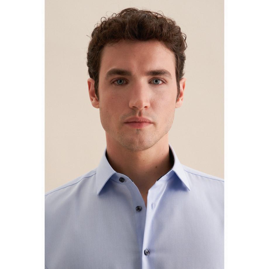 Seidensticker Camicia Business Slim Fit Manica Lunga Tinta Unita  