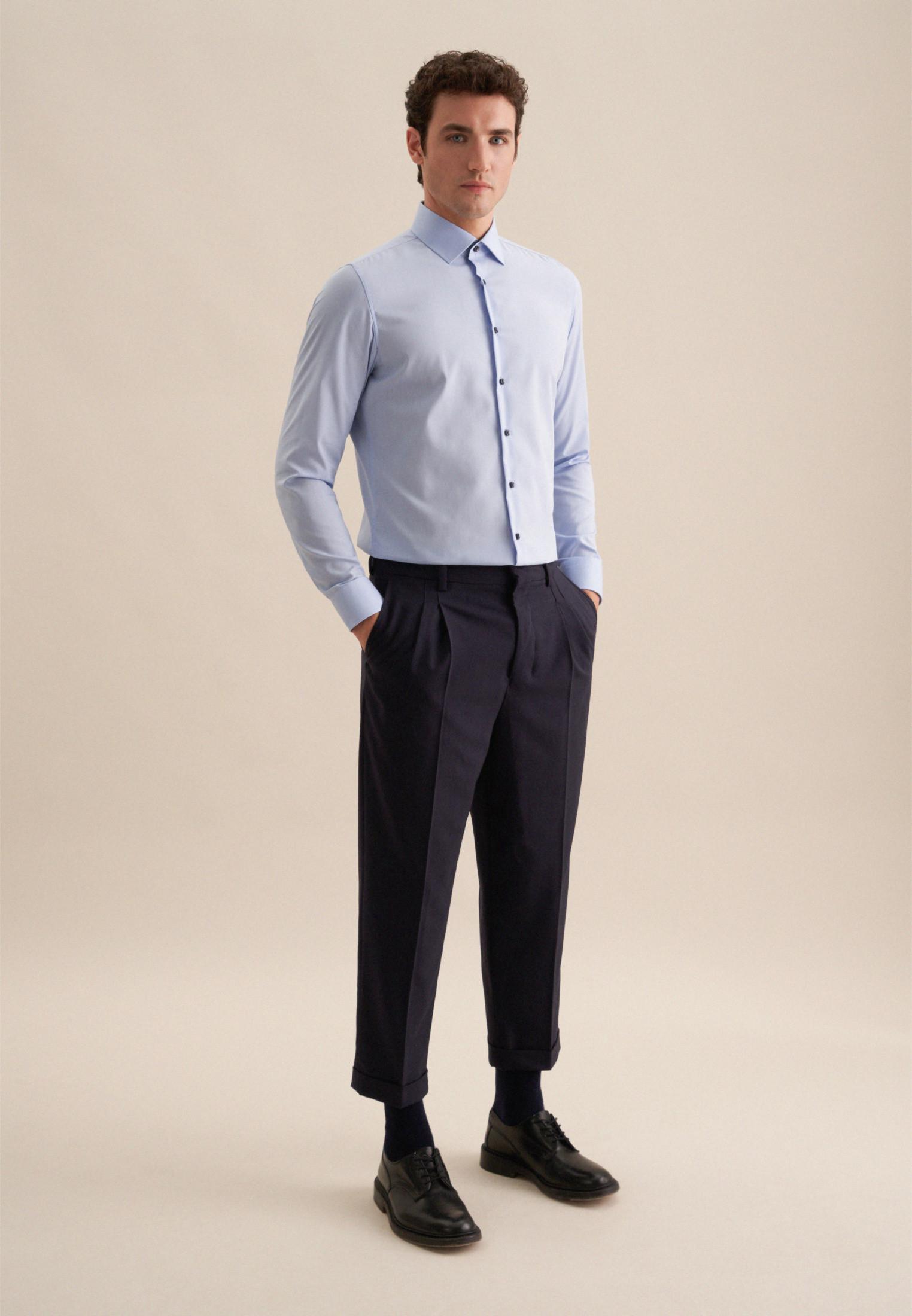 Seidensticker Chemise Business Slim Fit Manche longue Uni  