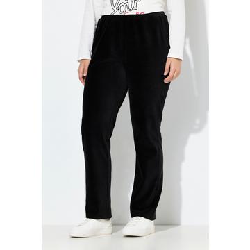 Pantalon en velours côtelé Ruby, jambe droite et taille élastique