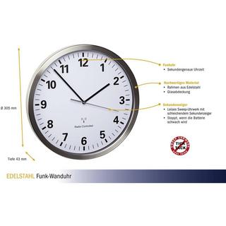 TFA Dostmann Horloge murale radio-pilotée  