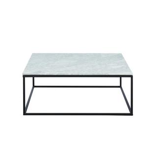 Vente-unique Table basse design ARETHA Marbre Métal  