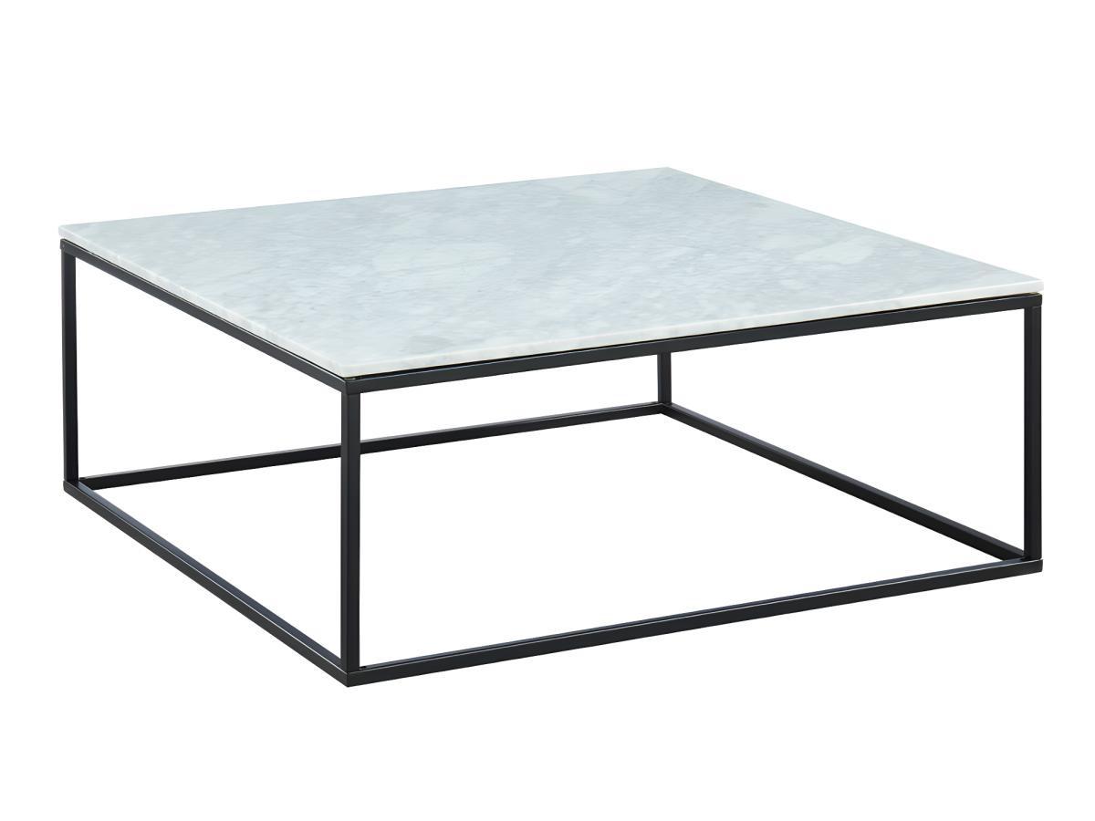 Vente-unique Table basse design ARETHA Marbre Métal  