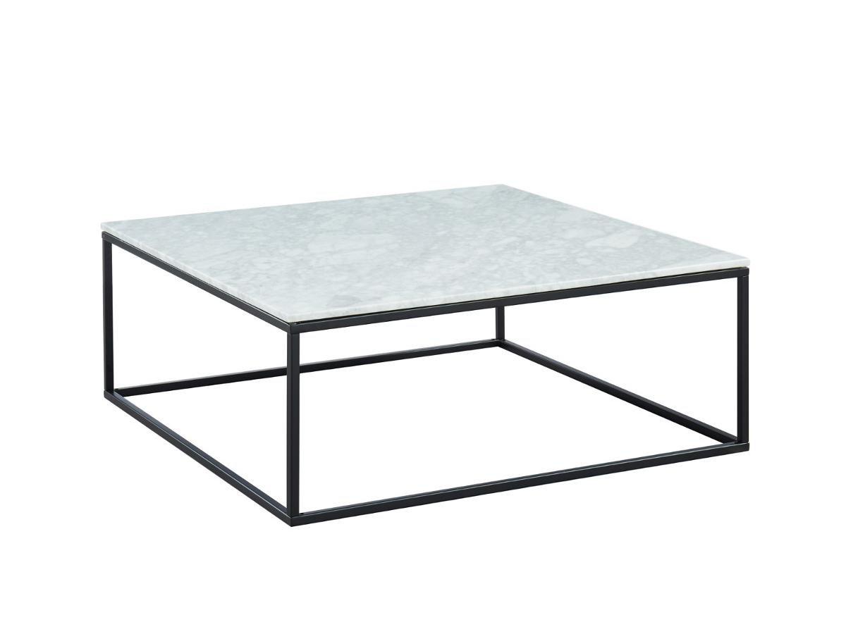 Vente-unique Table basse design ARETHA Marbre Métal  