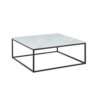 Vente-unique Table basse design ARETHA Marbre Métal  