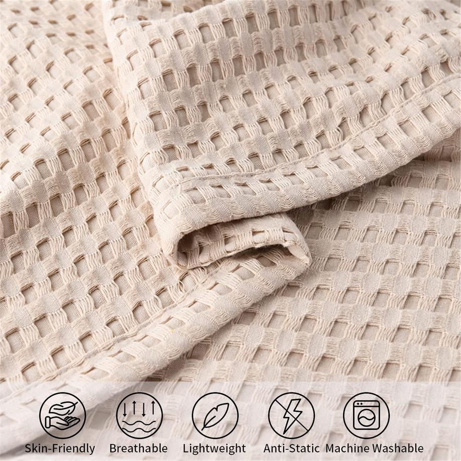 Alopini Coperta in Cotone Piqué a Nido d'Ape  