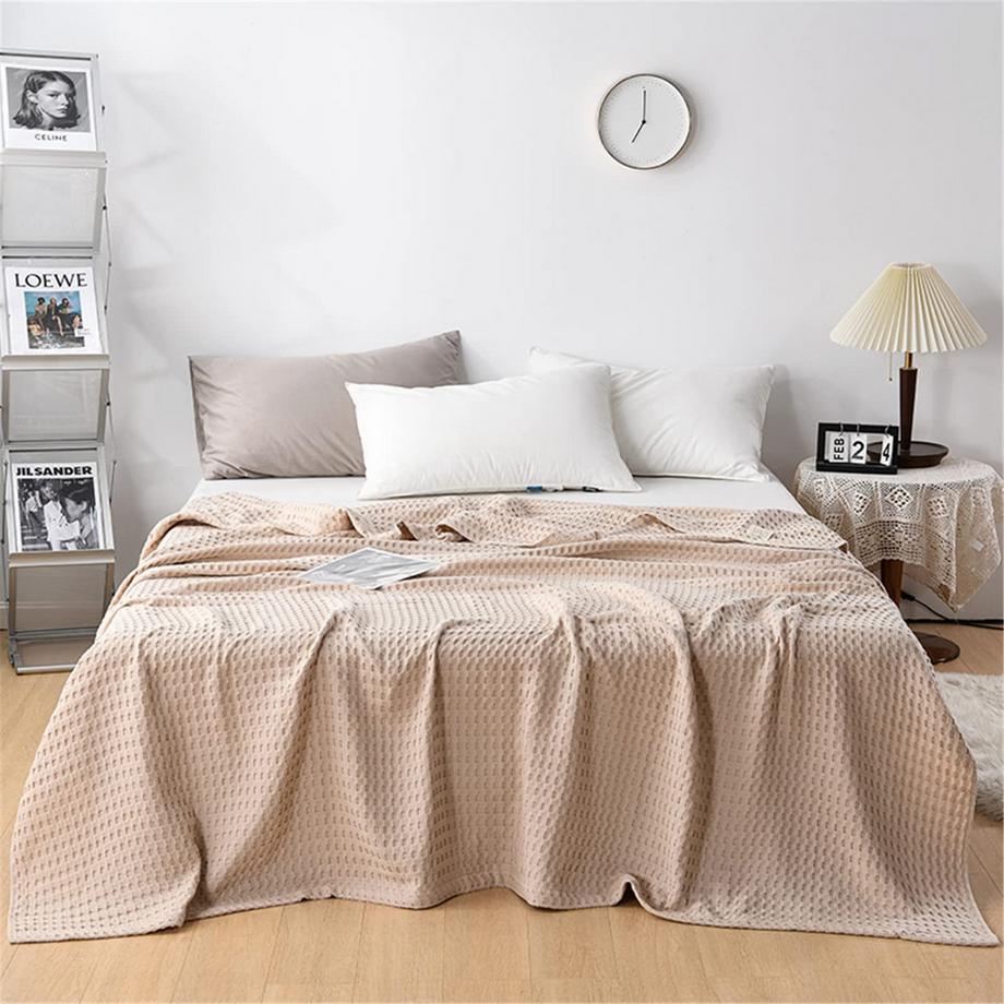 Alopini Coperta in Cotone Piqué a Nido d'Ape  