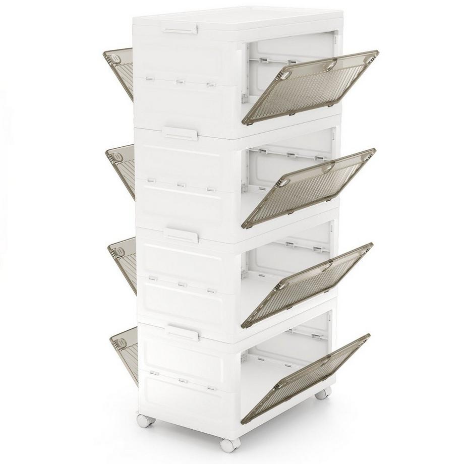 Northix Faltbare Aufbewahrungsbox mit Rädern  