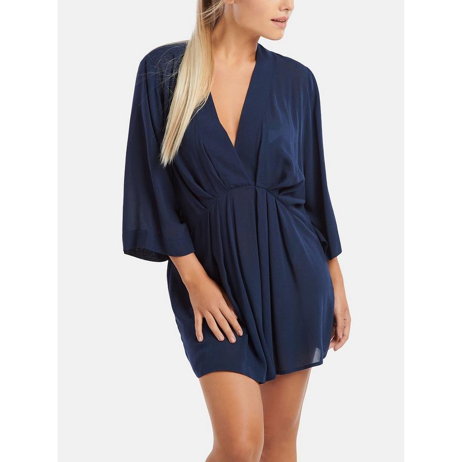 Tunica da spiaggia con manica a tre quarti Panama