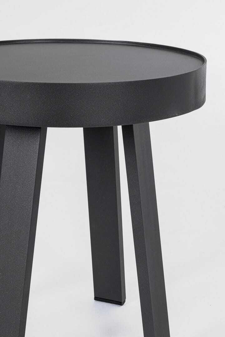 mutoni Table basse de jardin Spyro anthracite ronde 41  