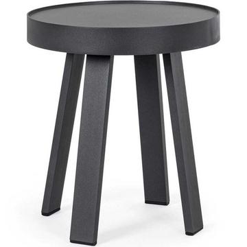 Table basse de jardin Spyro anthracite ronde 41