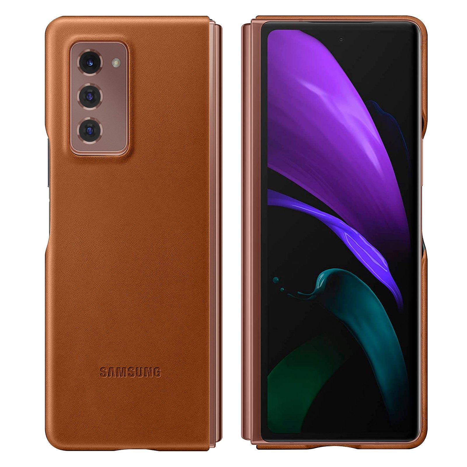 SAMSUNG  Cover Samsung Z Fold 2 Originale Pelle 