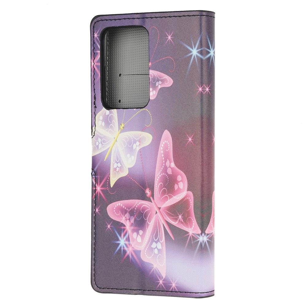 Cover-Discount  Galaxy Note 20 Ultra - Cuir coque Papillon bleu 