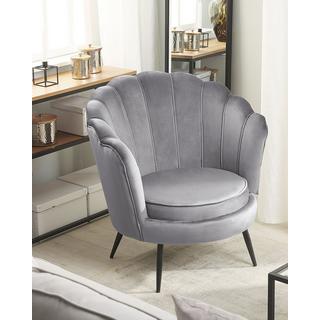 Beliani Fauteuil en Velours Glamour LOVIKKA  