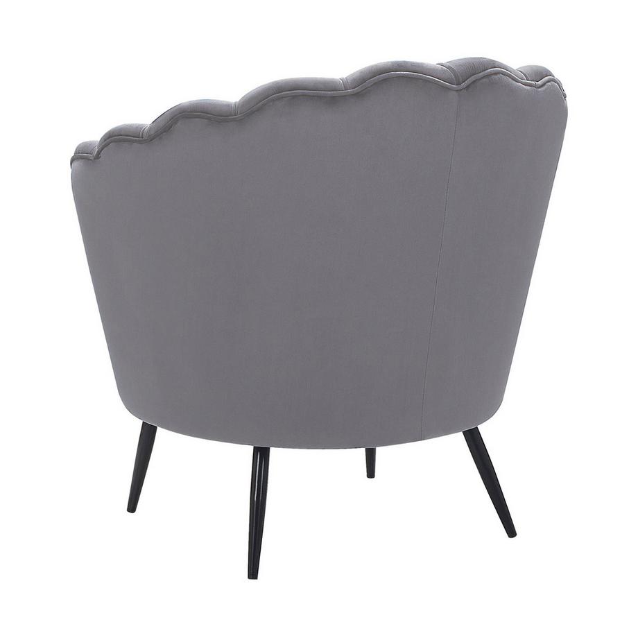 Beliani Fauteuil en Velours Glamour LOVIKKA  