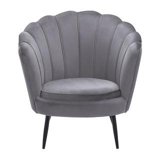 Beliani Fauteuil en Velours Glamour LOVIKKA  