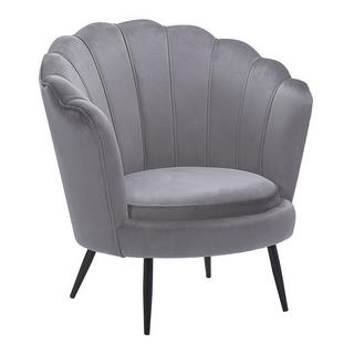 Beliani Fauteuil en Velours Glamour LOVIKKA  