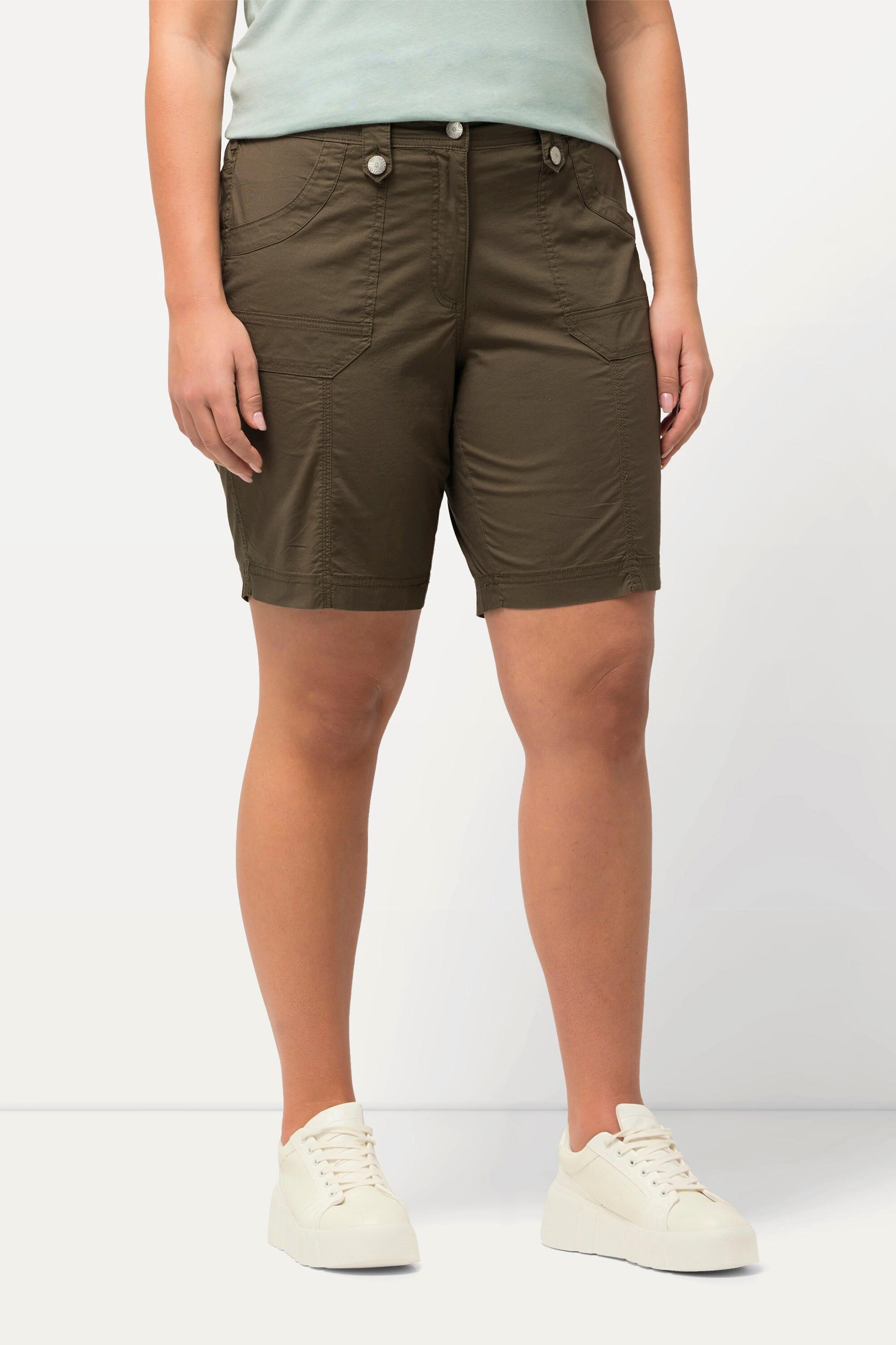 Ulla Popken  Bermuda style cargo 4 poches, taille confortable 