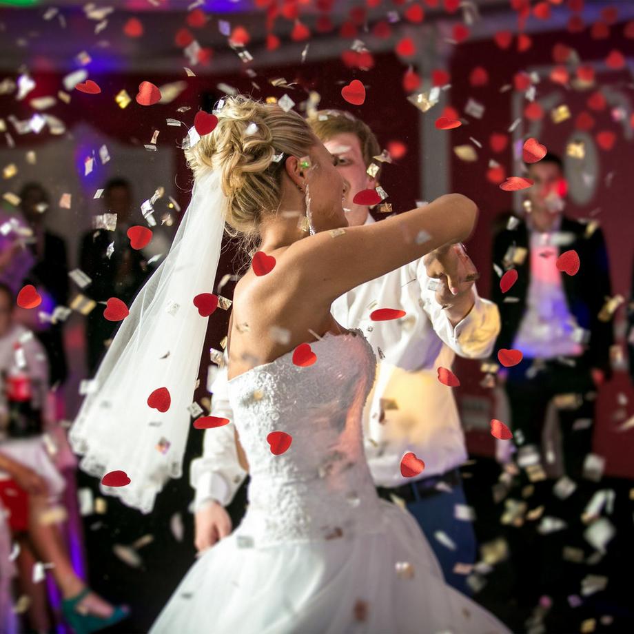 B2X  Konfettikanone 40 cm Herzen 