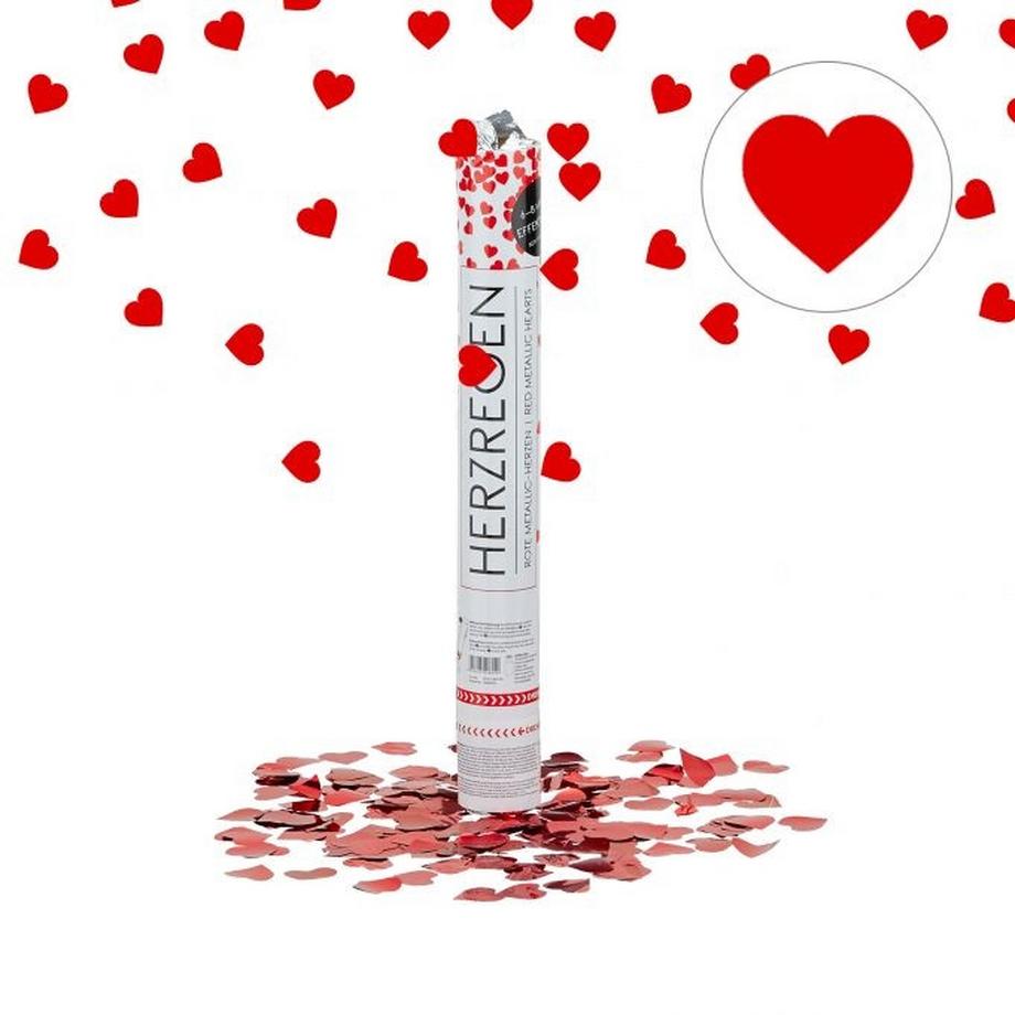 B2X  Konfettikanone 40 cm Herzen 