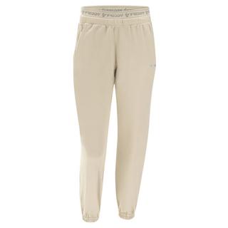 FREDDY Pantalone sportivo elasticizzato con elastico in vita con logo  