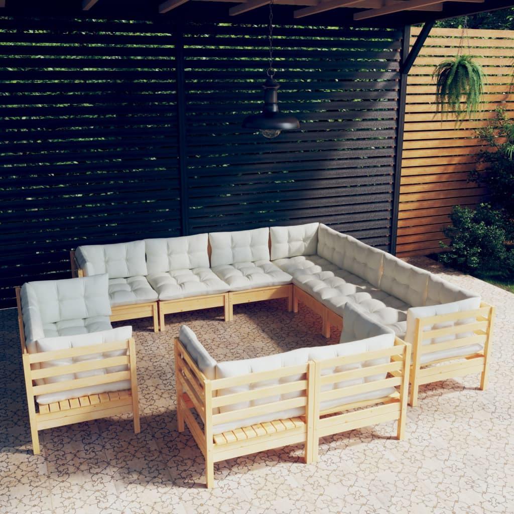 VidaXL Garten-lounge-set kiefernholz  