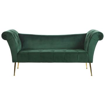 Chaiselongue aus Samtstoff Retro NANTILLY