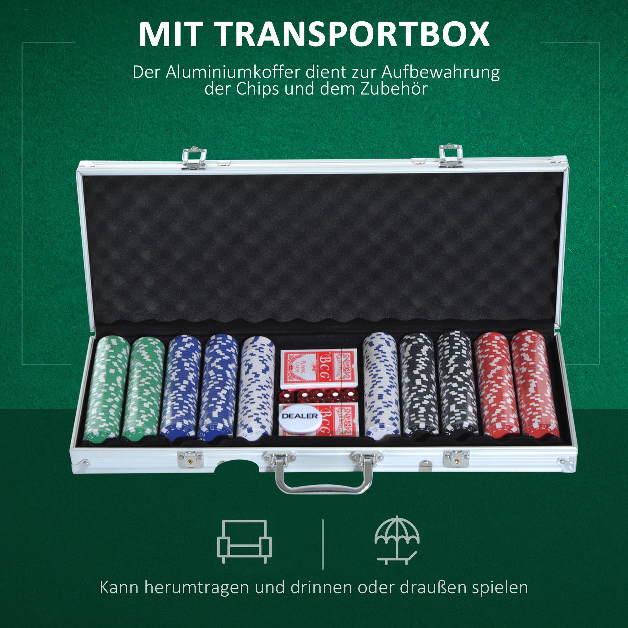 HOMCOM  Pokerkoffer Set 