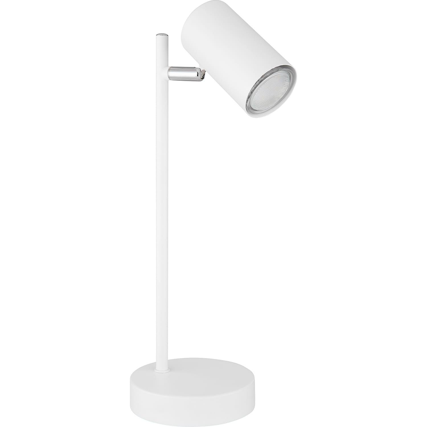 mutoni Lampada da tavolo Robby in metallo bianco 1xGU10 LED  