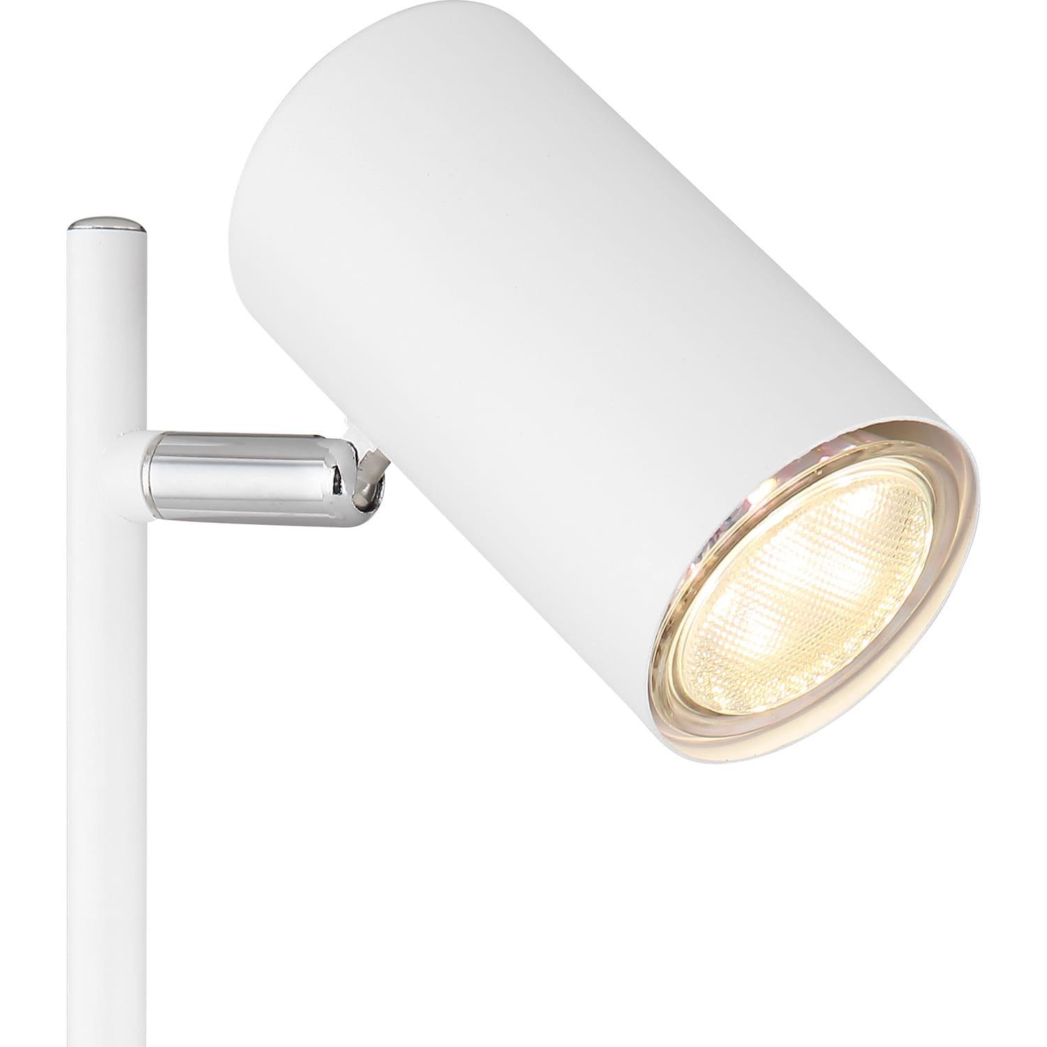 mutoni Lampada da tavolo Robby in metallo bianco 1xGU10 LED  