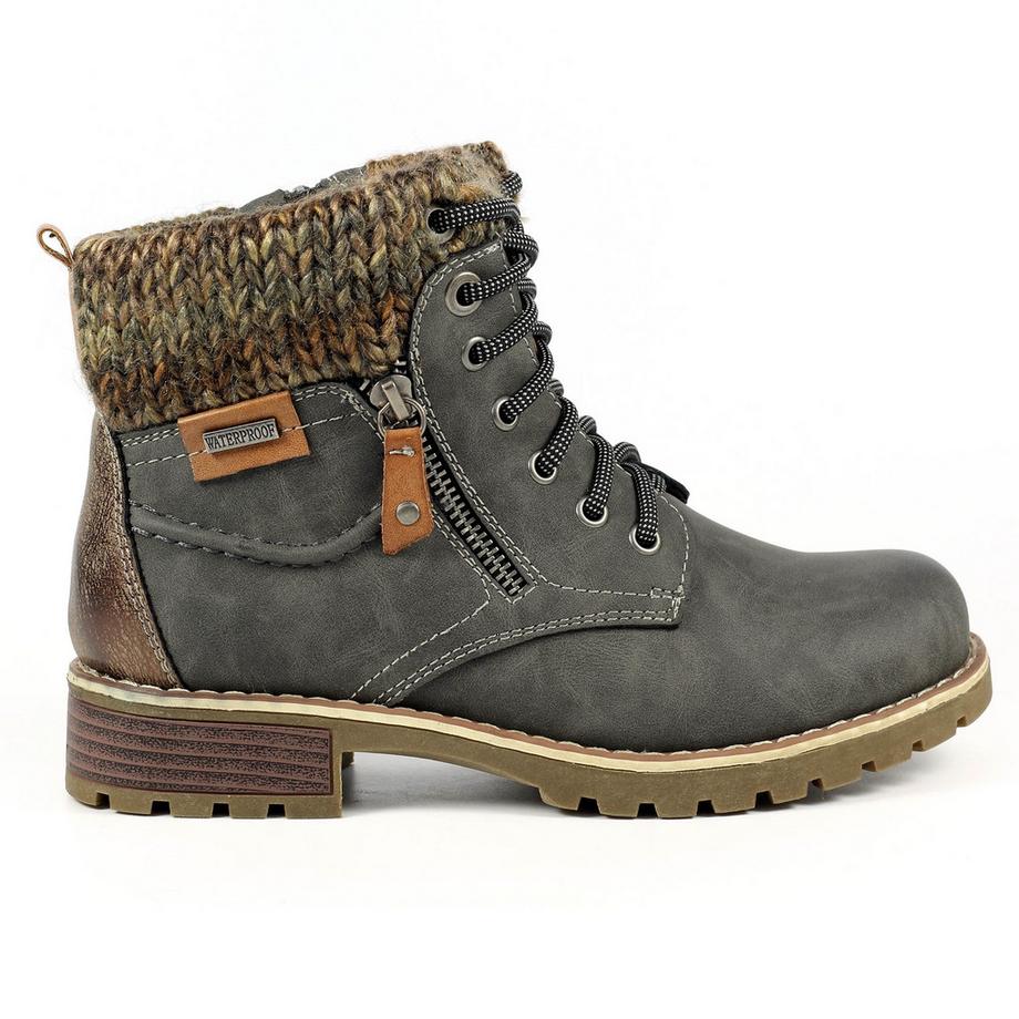 Lunar Bottines Millie avec Bordure Tricotée  