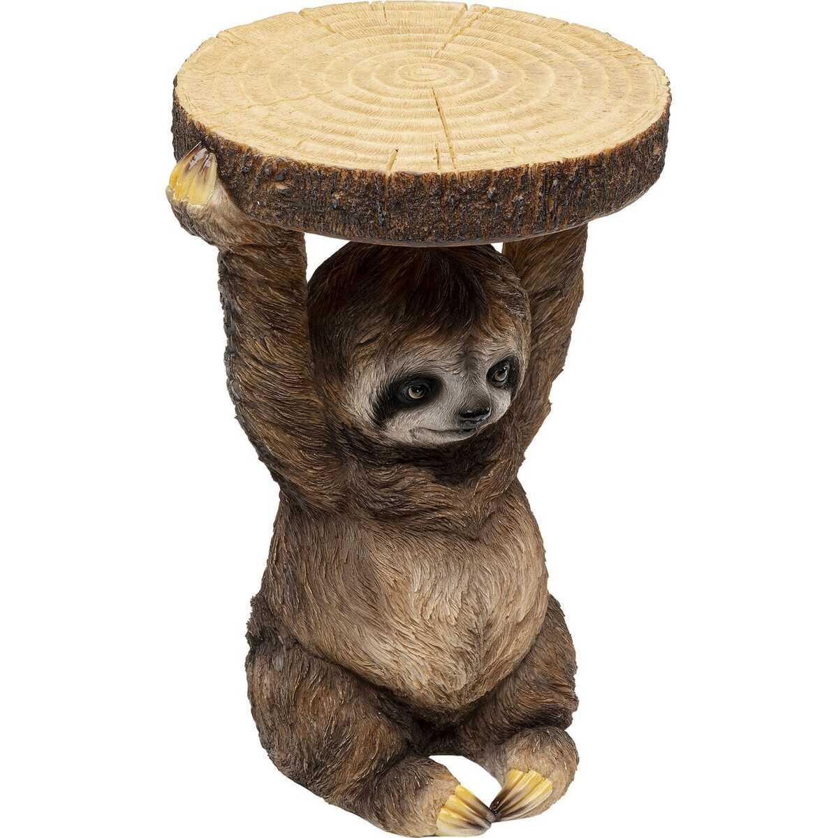 KARE Design Table d&#039;appoint Animal Sloth ronde 34  