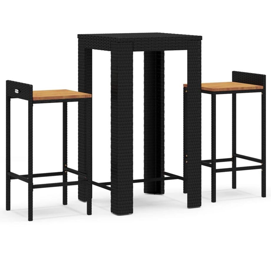 set bar da giardino Polirattan