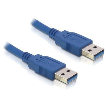 Cable USB 3.0-A male/male USB Kabel 1,5 m USB A Blau