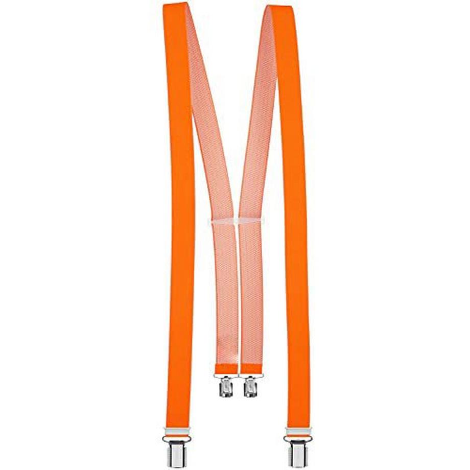 Bretelles de 25 mm de large avec 4 clips robustes (standard, orange fluo)