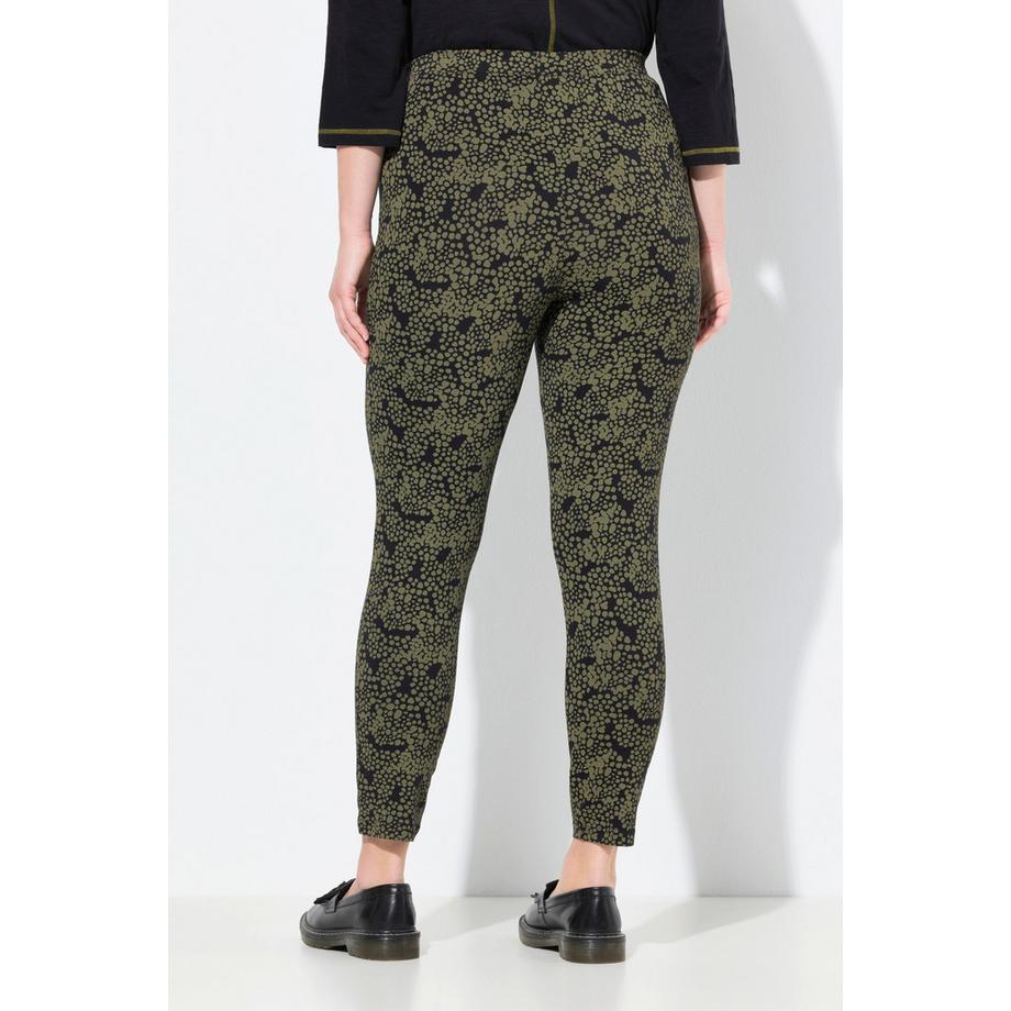 Ulla Popken Bedruckte Leggings Schmales Bein Biobaumwolle  