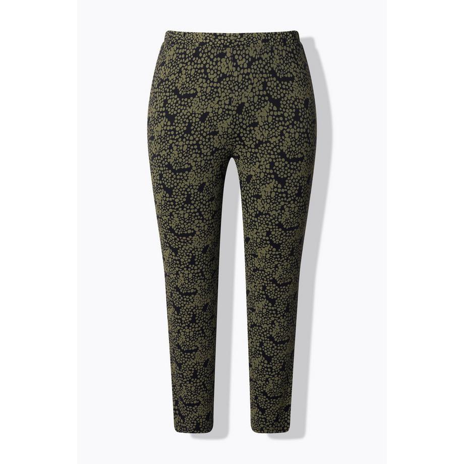 Ulla Popken Bedruckte Leggings Schmales Bein Biobaumwolle  