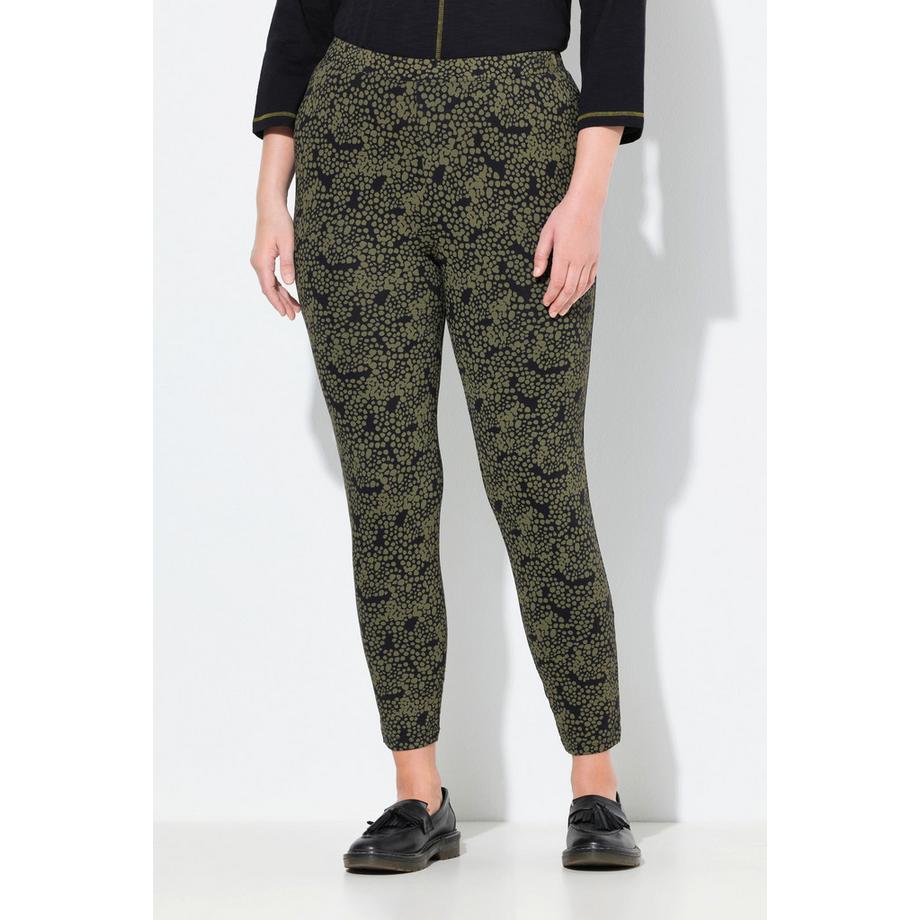 Ulla Popken Bedruckte Leggings Schmales Bein Biobaumwolle  