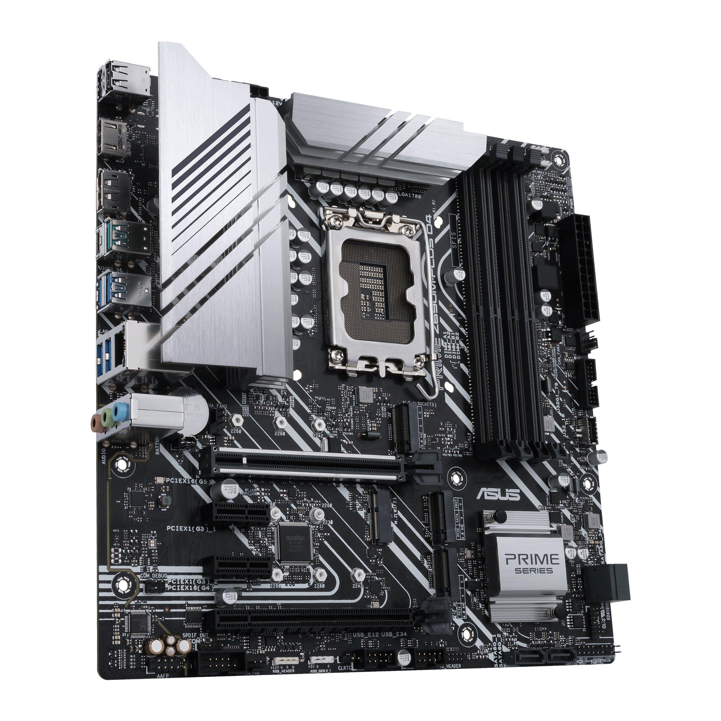 ASUS  PRIME Z690M-PLUS D4 Intel Z690 LGA 1700 micro ATX 