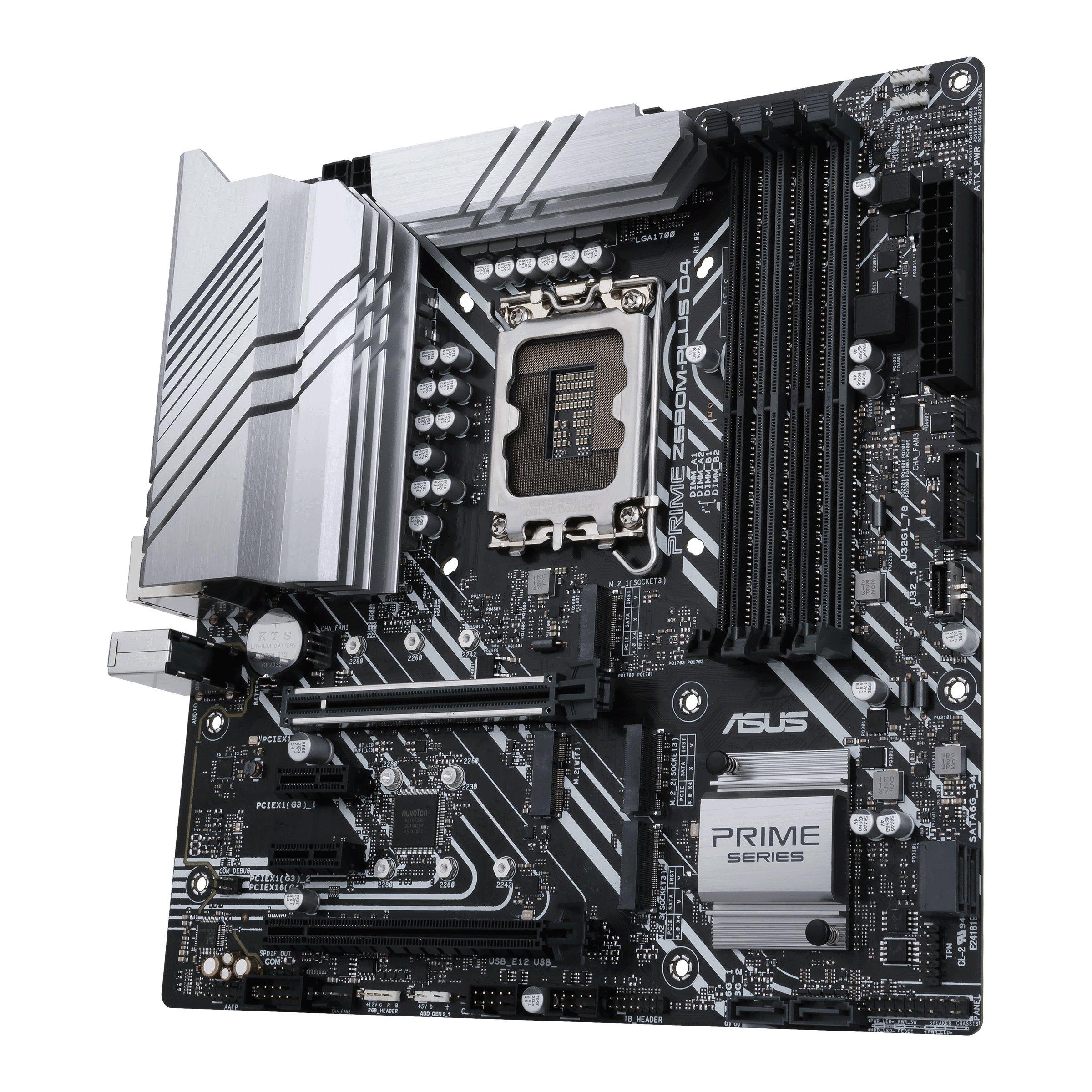 ASUS  PRIME Z690M-PLUS D4 Intel Z690 LGA 1700 micro ATX 