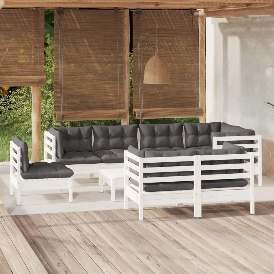 VidaXL Salon de jardin bois de pin  