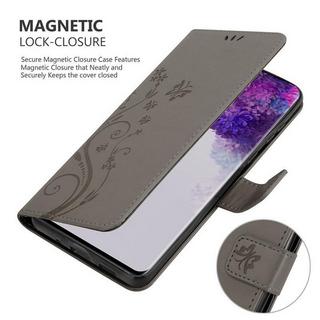 Cadorabo  Housse compatible avec Samsung Galaxy S20 ULTRA - Coque de protection au design floral avec fermeture magnétique, fonction de support et emplacements pour cartes 