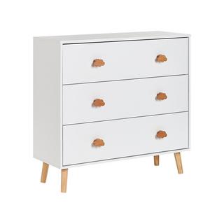 Beliani Commode à 3 tiroirs en MDF Moderne CLOUDY  